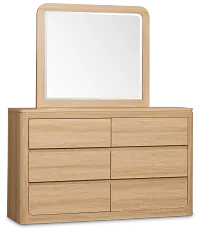 Emory Light Tone Dresser & Mirror