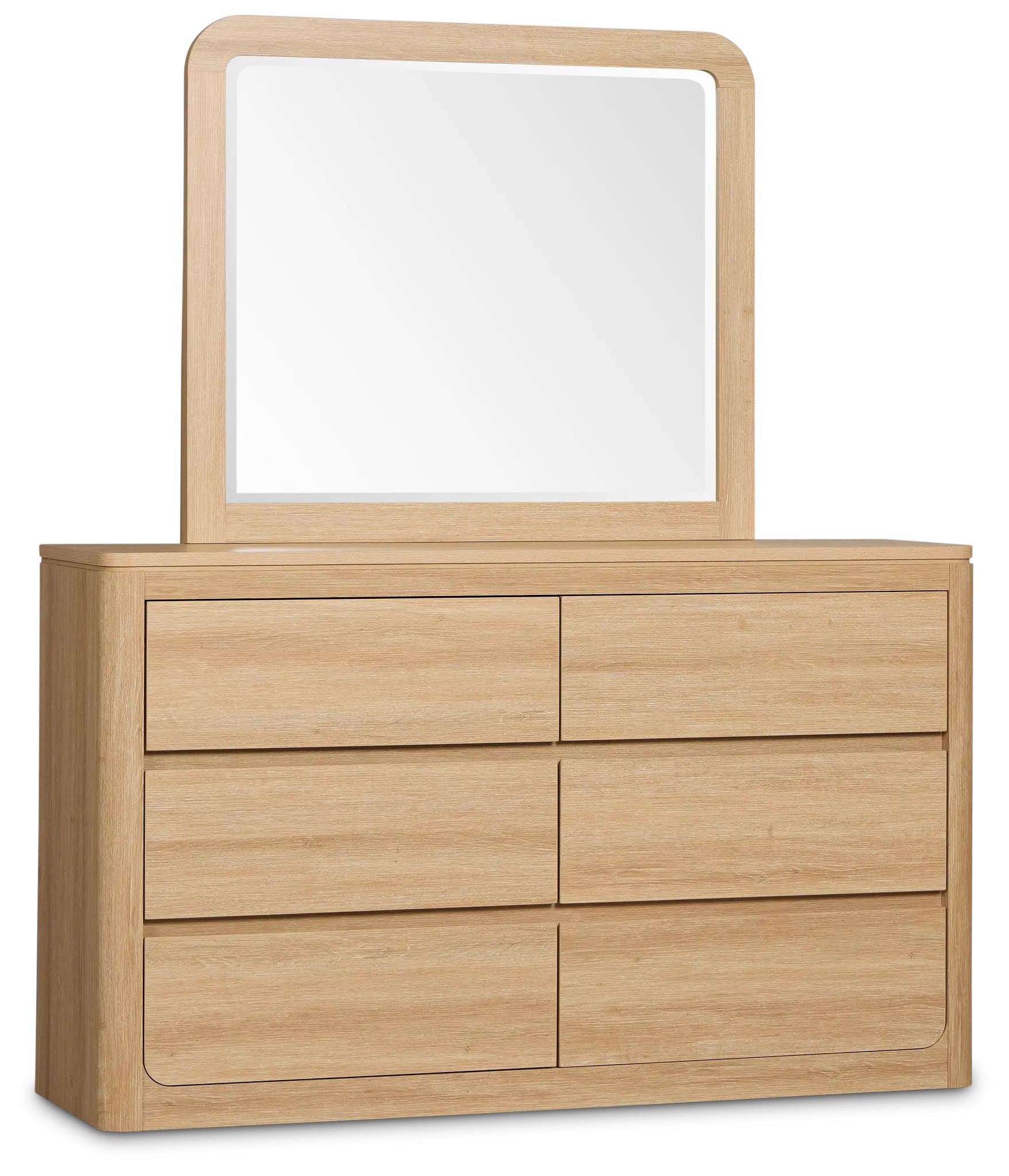 Emory Light Tone Dresser & Mirror Emory Light Tone Dresser & Mirror