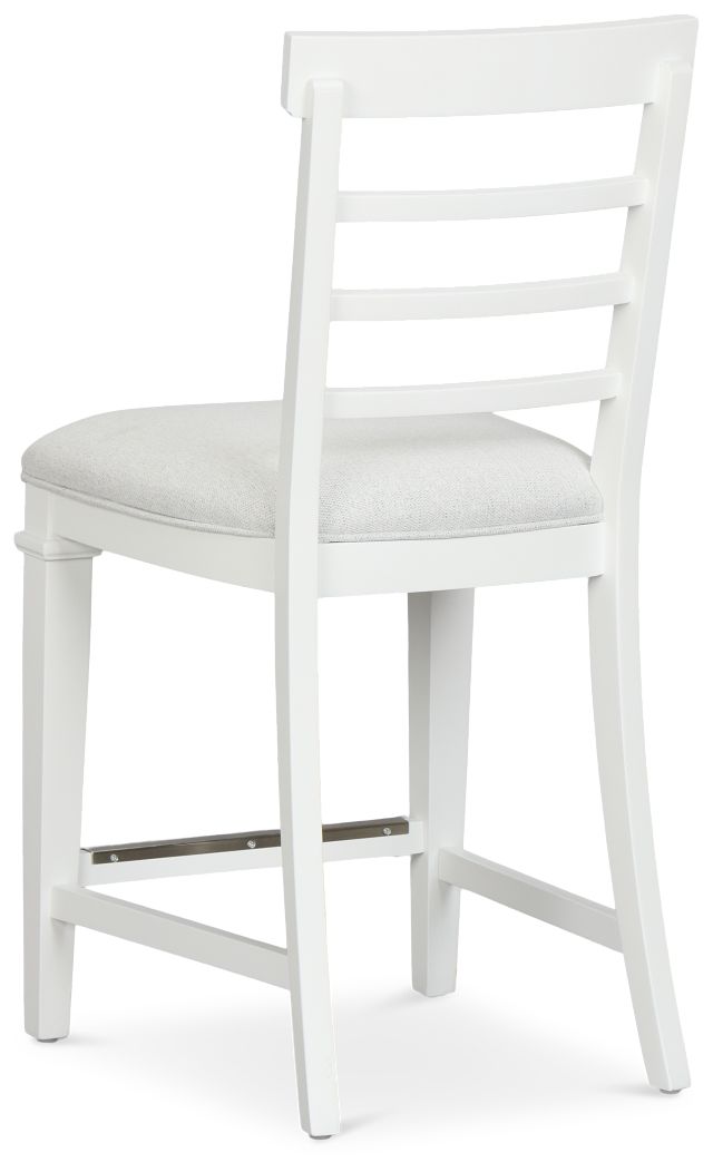 Cape Cod Ivory 24" Upholstered Barstool