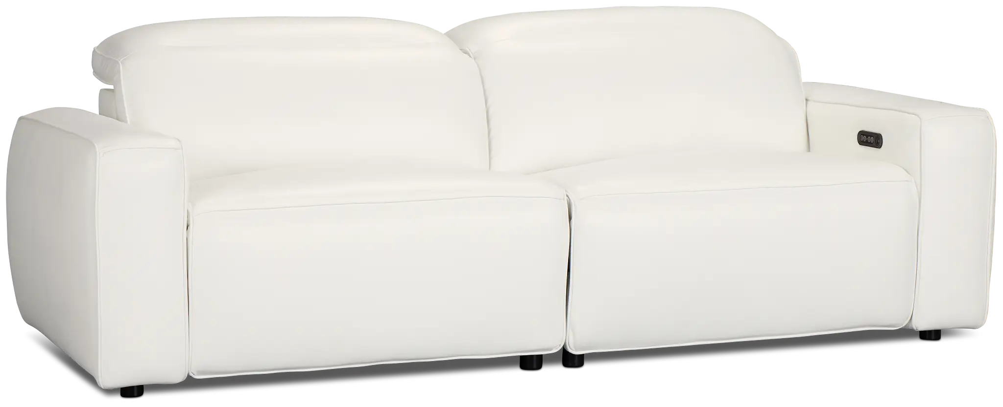 Tidal White Lthr/vinyl Power Reclining Sofa Tidal White Lthr/vinyl Power Reclining Sofa