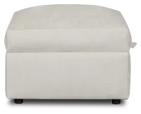 Hudson Gray Fabric Storage Ottoman