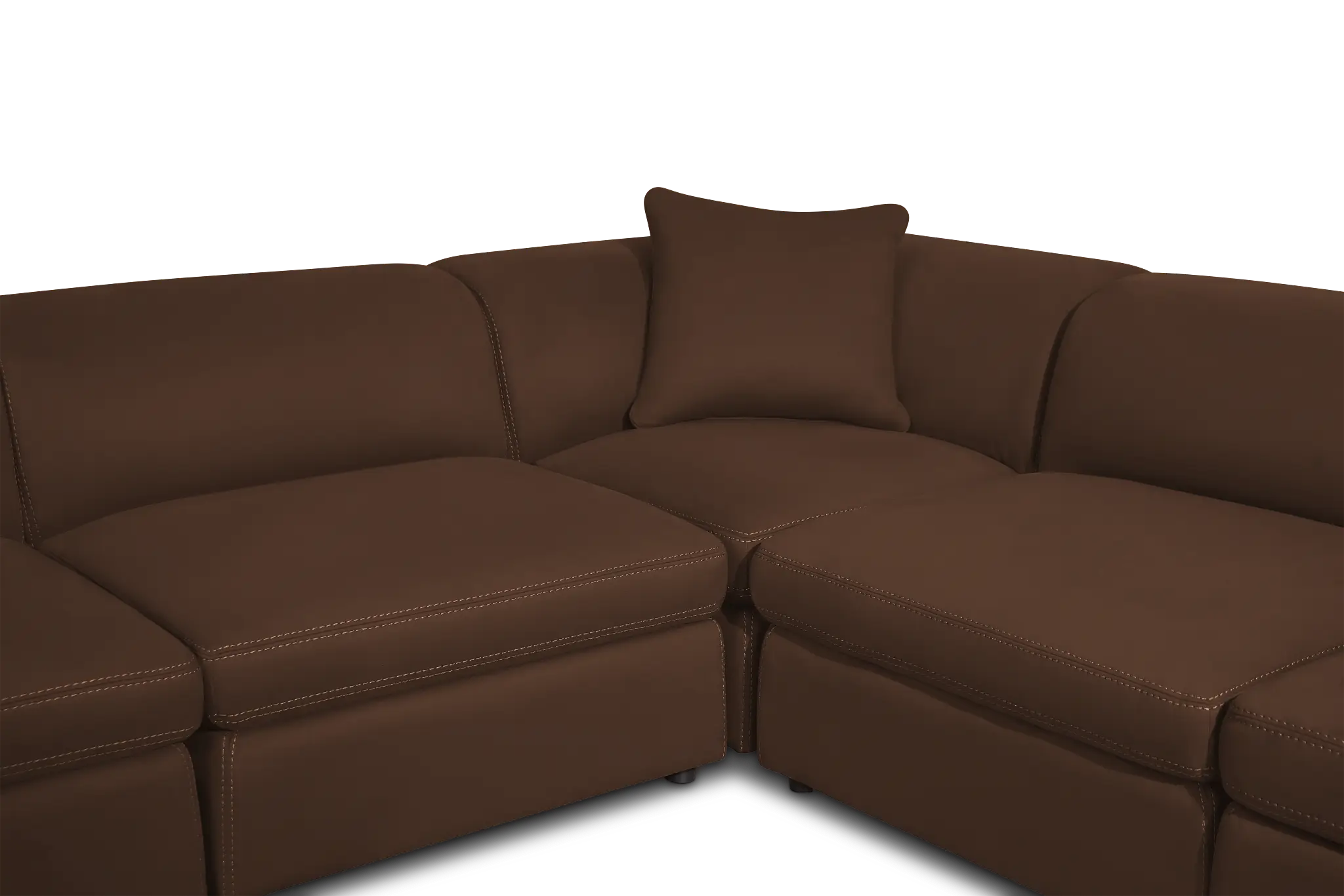 Aria Dark Brown Micro 5-piece Modular Sectional Aria Dark Brown Micro 5-piece Modular Sectional