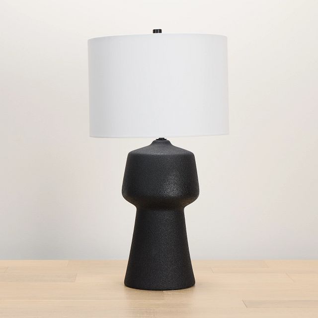 Miva Black Ceramic Table Lamp