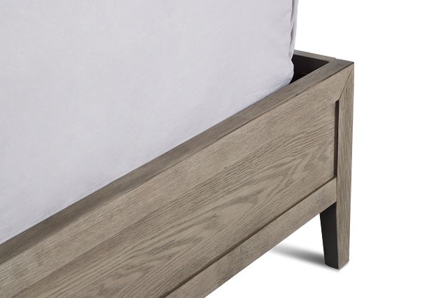 Alden Gray Wood Platform Bed