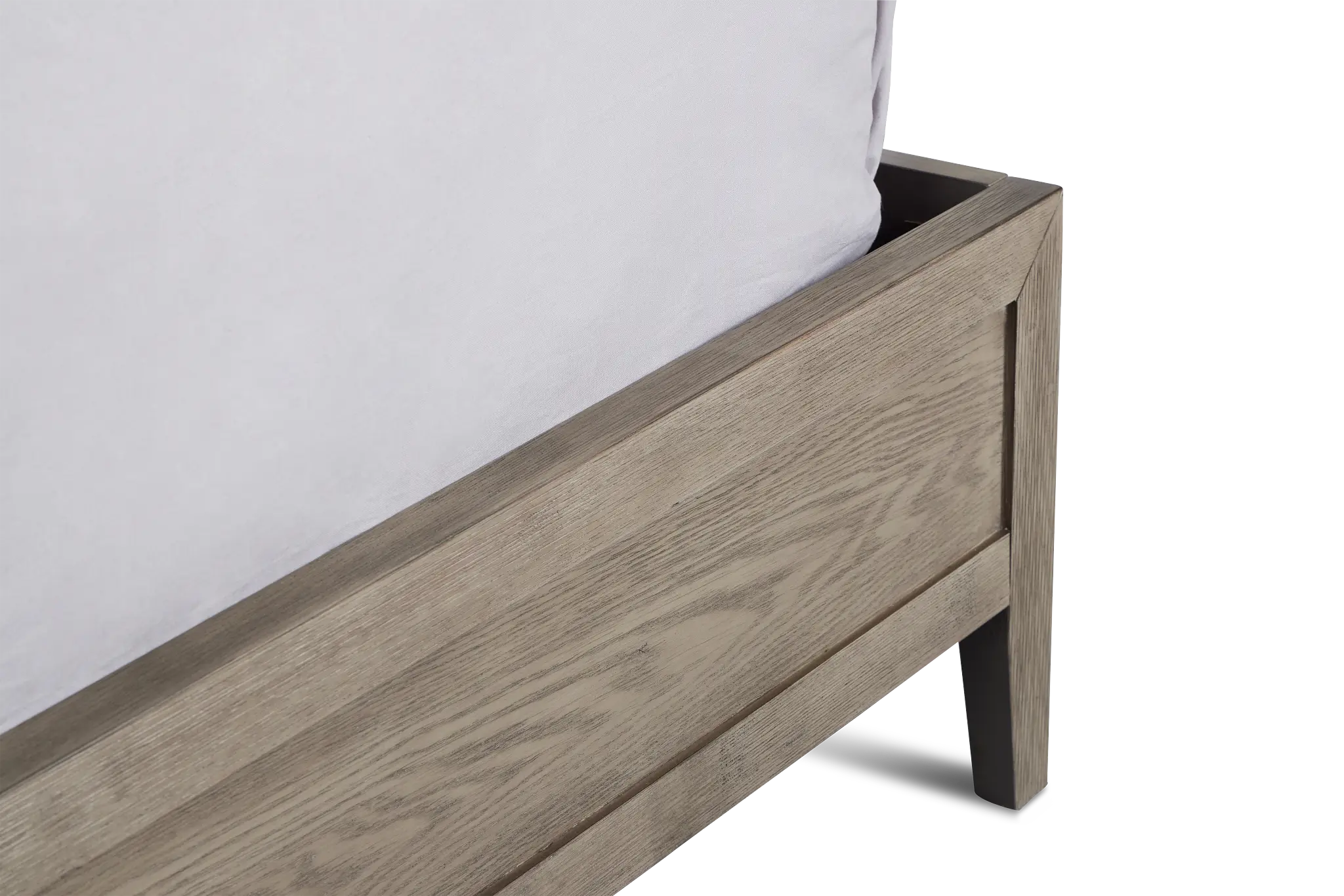 Alden Gray Wood Platform Bed Alden Gray Wood Platform Bed