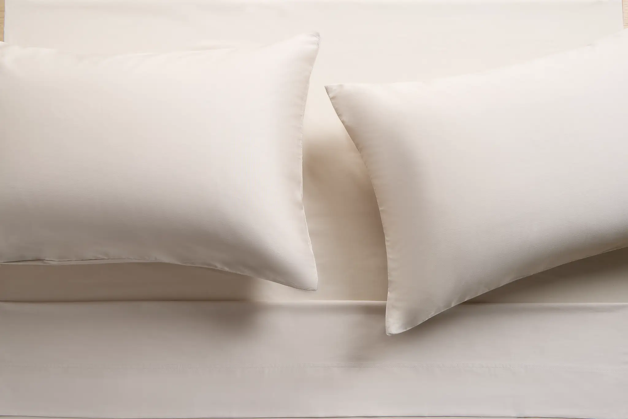 Rest & Renew Cotton Sateen Beige 300 Thread Set Of 2 Pillowcases Rest & Renew Cotton Sateen Beige 300 Thread Set Of 2 Pillowcases