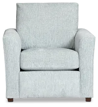 Shore Light Blue Fabric Chair