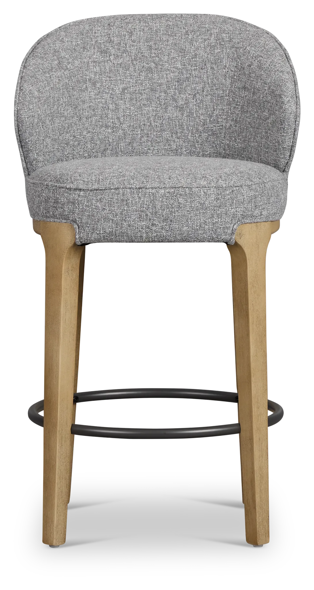 Libby Dark Gray Fabric 24" Upholstered Barstool
