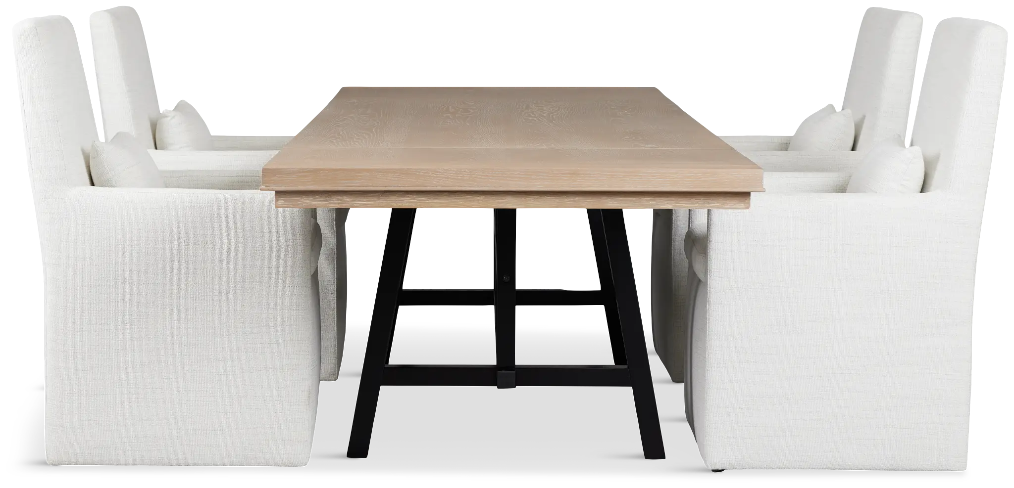 Southlake Two-tone Rectangular Table & 4 Upholstered Chairs Southlake Two-tone Rectangular Table & 4 Upholstered Chairs