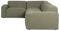 Baylor Green Fabric 5-piece Modular Sectional
