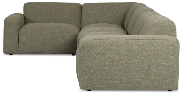Baylor Green Fabric 5-piece Modular Sectional
