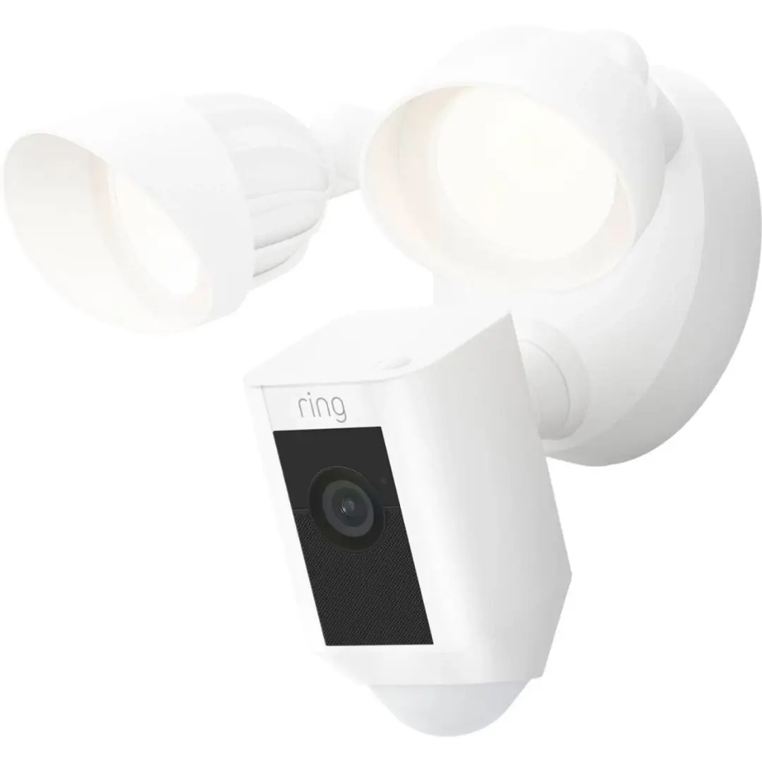 Ring Floodlight Cam Plus Wired White Outdoor Security Cameras Ring Floodlight Cam Plus Wired White Outdoor Security Cameras
