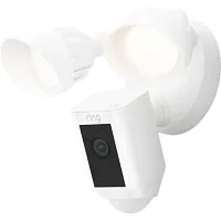 Ring Floodlight Cam Plus Wired White Outdoor Security Cameras