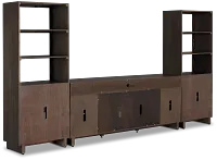 Richmond Gray 80" Door Entertainment Wall