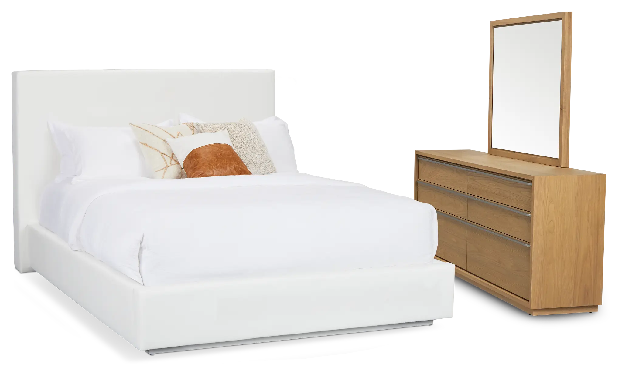 Haven White Uph Platform Bedroom Haven White Uph Platform Bedroom