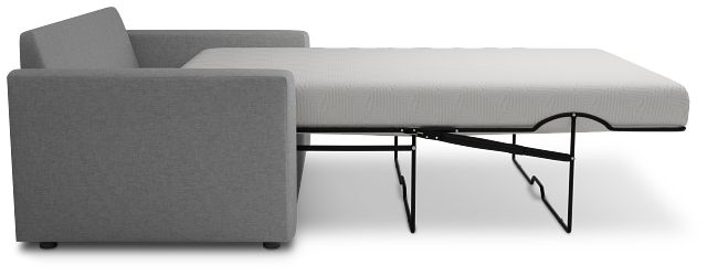 Siesta Suave Gray Fabric Memory Foam Sleeper