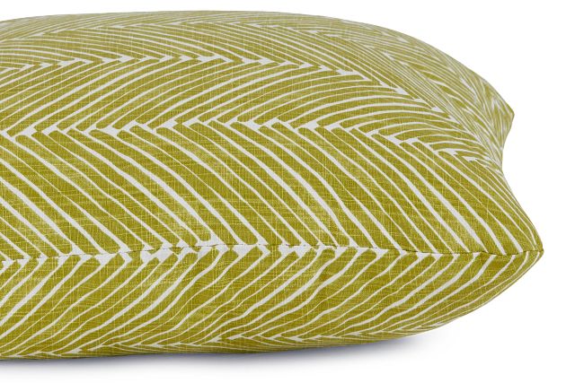 Griffen Green Fabric 18" Accent Pillow