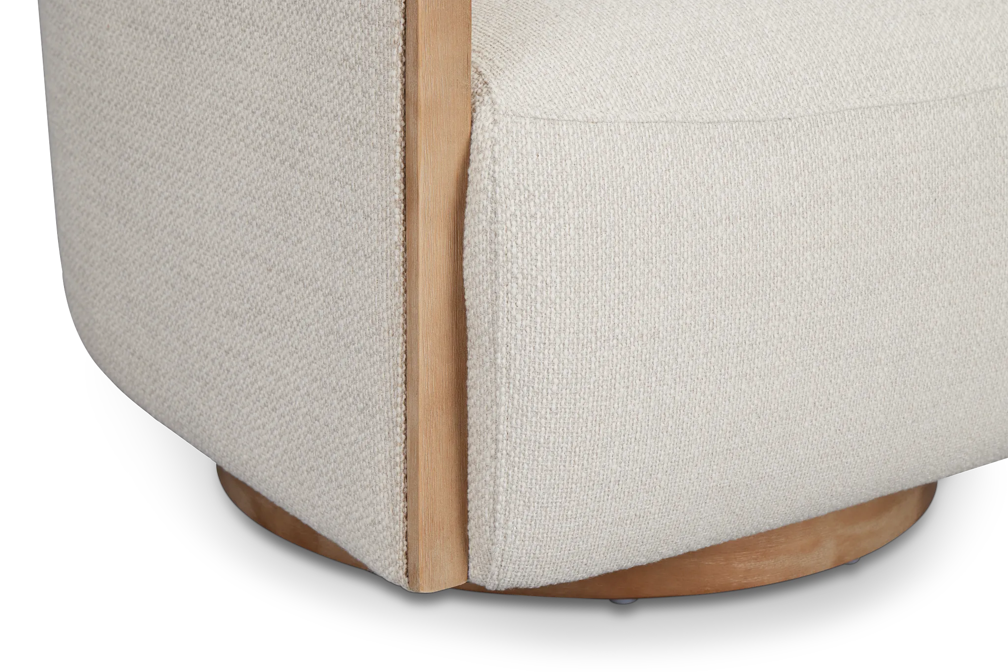 Campbell Gray Fabric Swivel Accent Chair