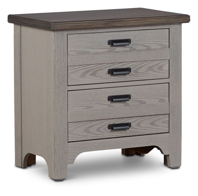 Bungalow Two-tone 2-drawer Nightstand