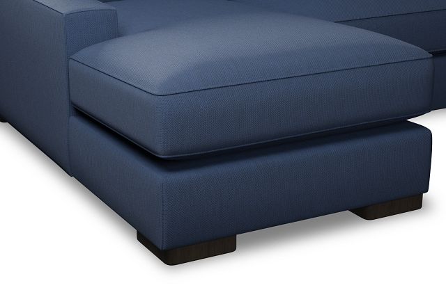 Edgewater Revenue Dark Blue Left Chaise Sectional