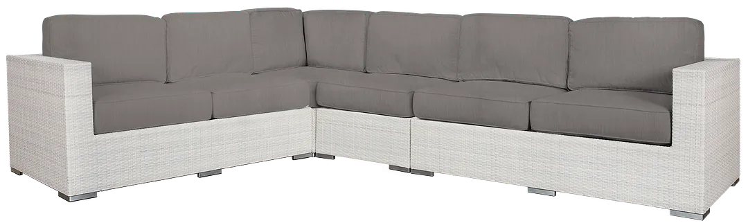 Biscayne Gray Large Two-arm Sectional