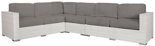 Biscayne Gray Large Two-arm Sectional
