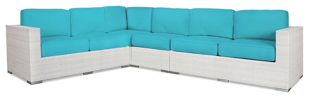 Biscayne Dark Teal Large Two-arm Sectional Biscayne Dark Teal Large Two-arm Sectional