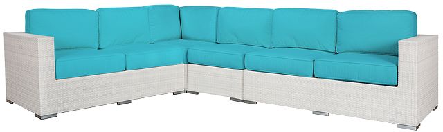 Biscayne Dark Teal Large Two-arm Sectional