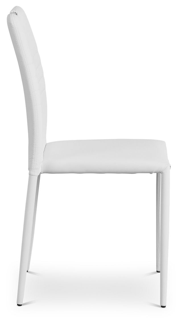 Skyline White Upholstered Side Chair (3)