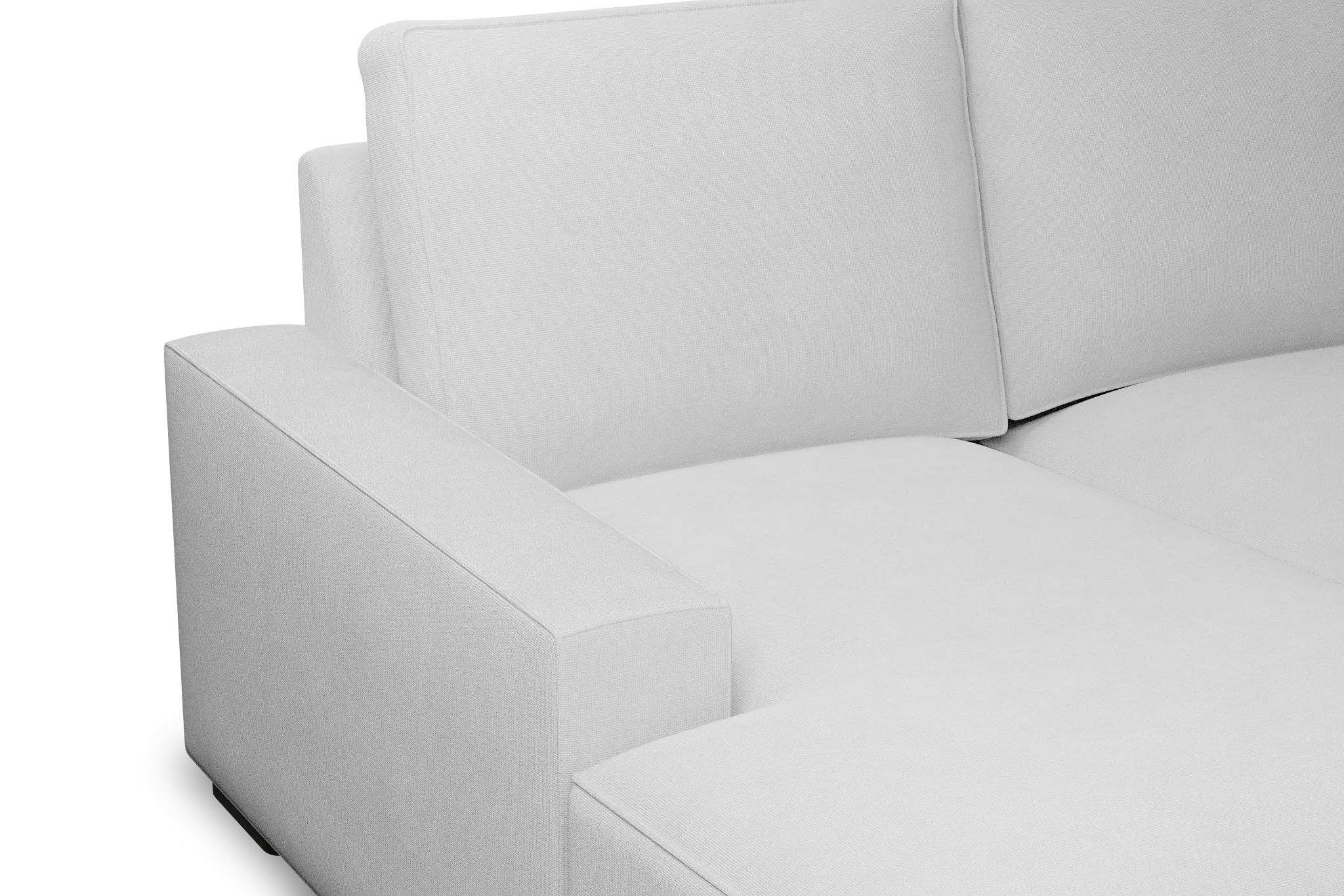 Edgewater Suave White Left Chaise Sectional
