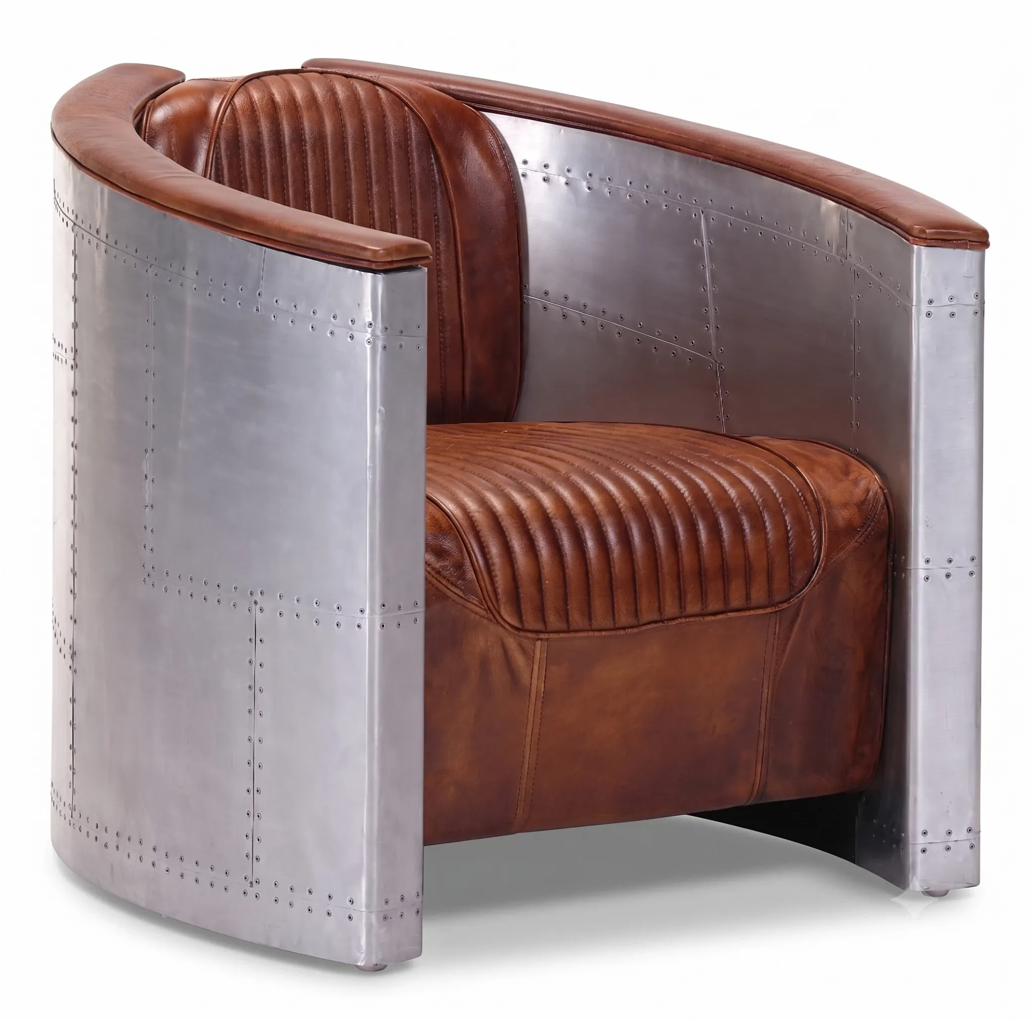 Joey Brown Leather Accent Chair