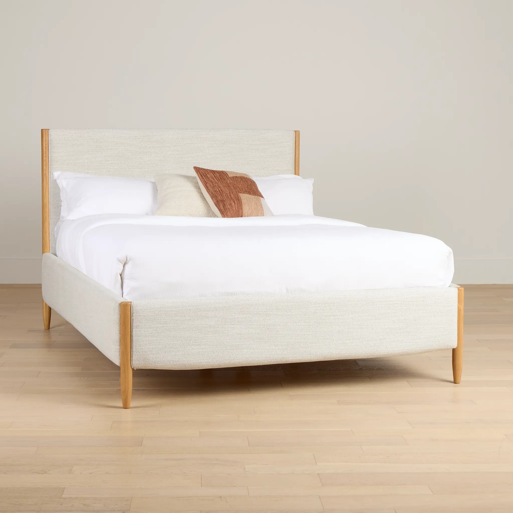 Stockton White Uph Panel Bed Stockton White Uph Panel Bed