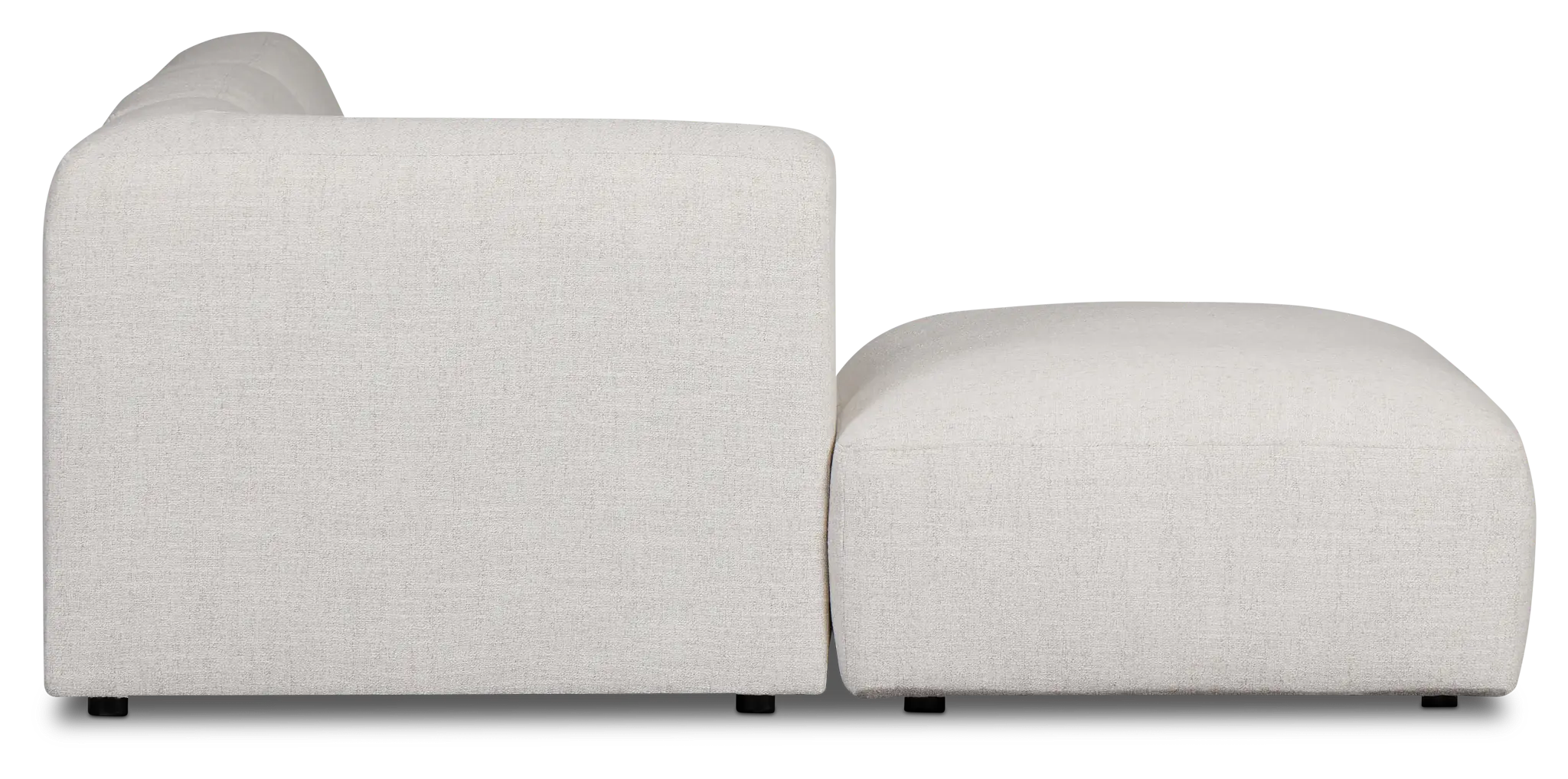 Baylor Light Beige Fabric 4-piece Left Facing Bumper Sectional Baylor Light Beige Fabric 4-piece Left Facing Bumper Sectional