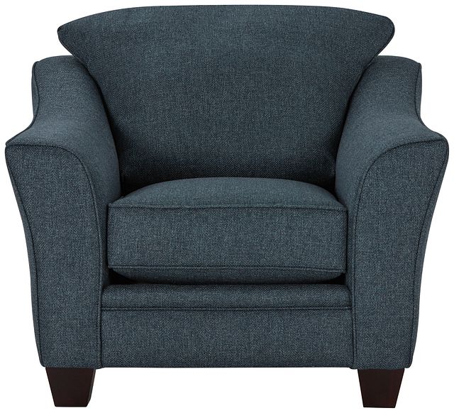 Avery Dark Blue Fabric Chair