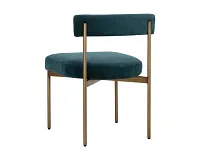 Mabel Dark Teal Upholstered Side Chair