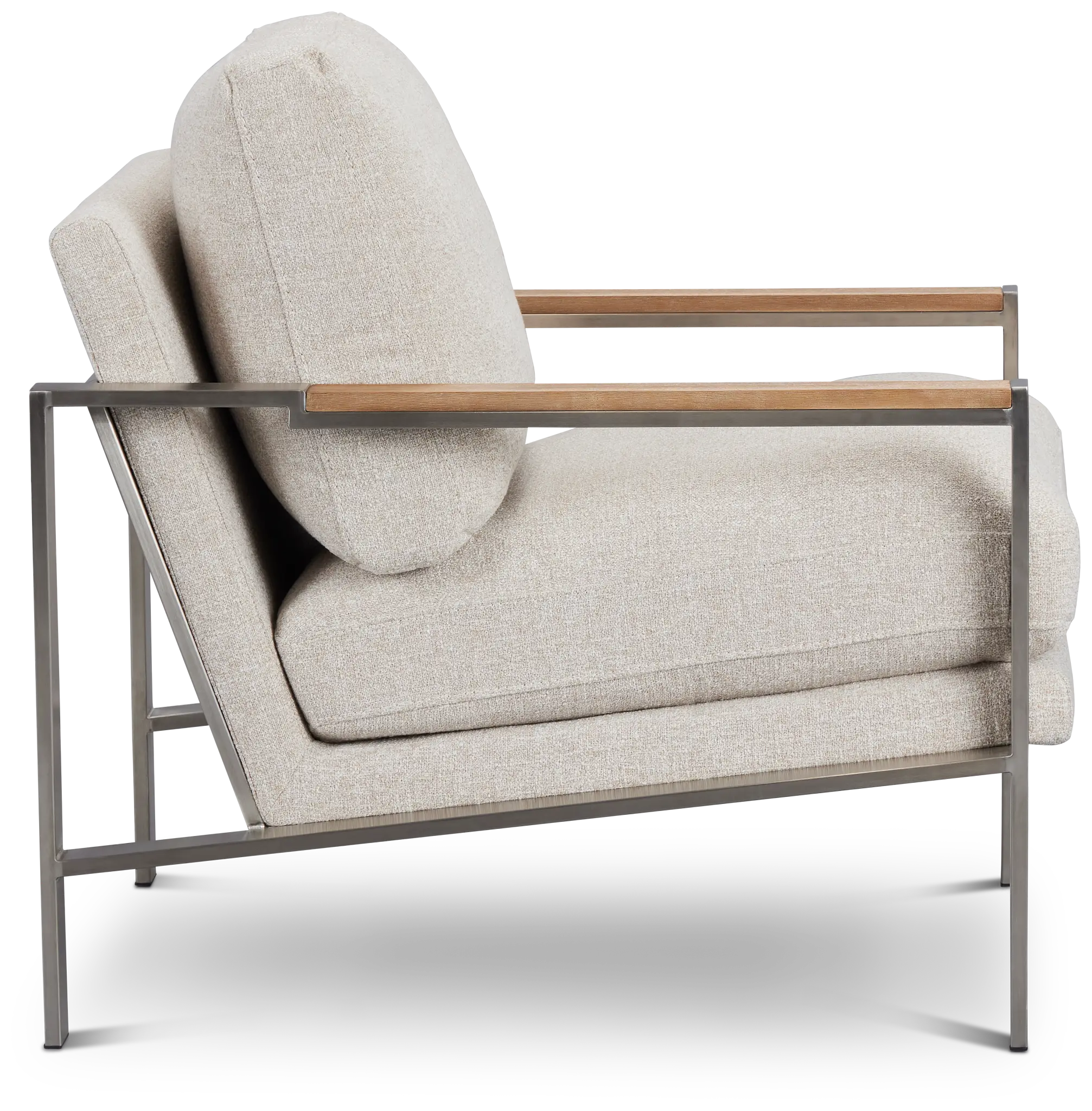 Wyatt Beige Fabric Accent Chair Wyatt Beige Fabric Accent Chair