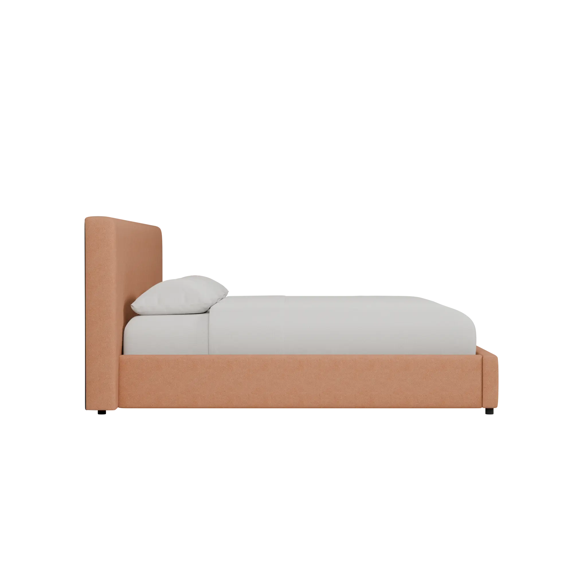 Grayton Sutton Orange 44" Upholstered Platform Bed Grayton Sutton Orange 44" Upholstered Platform Bed