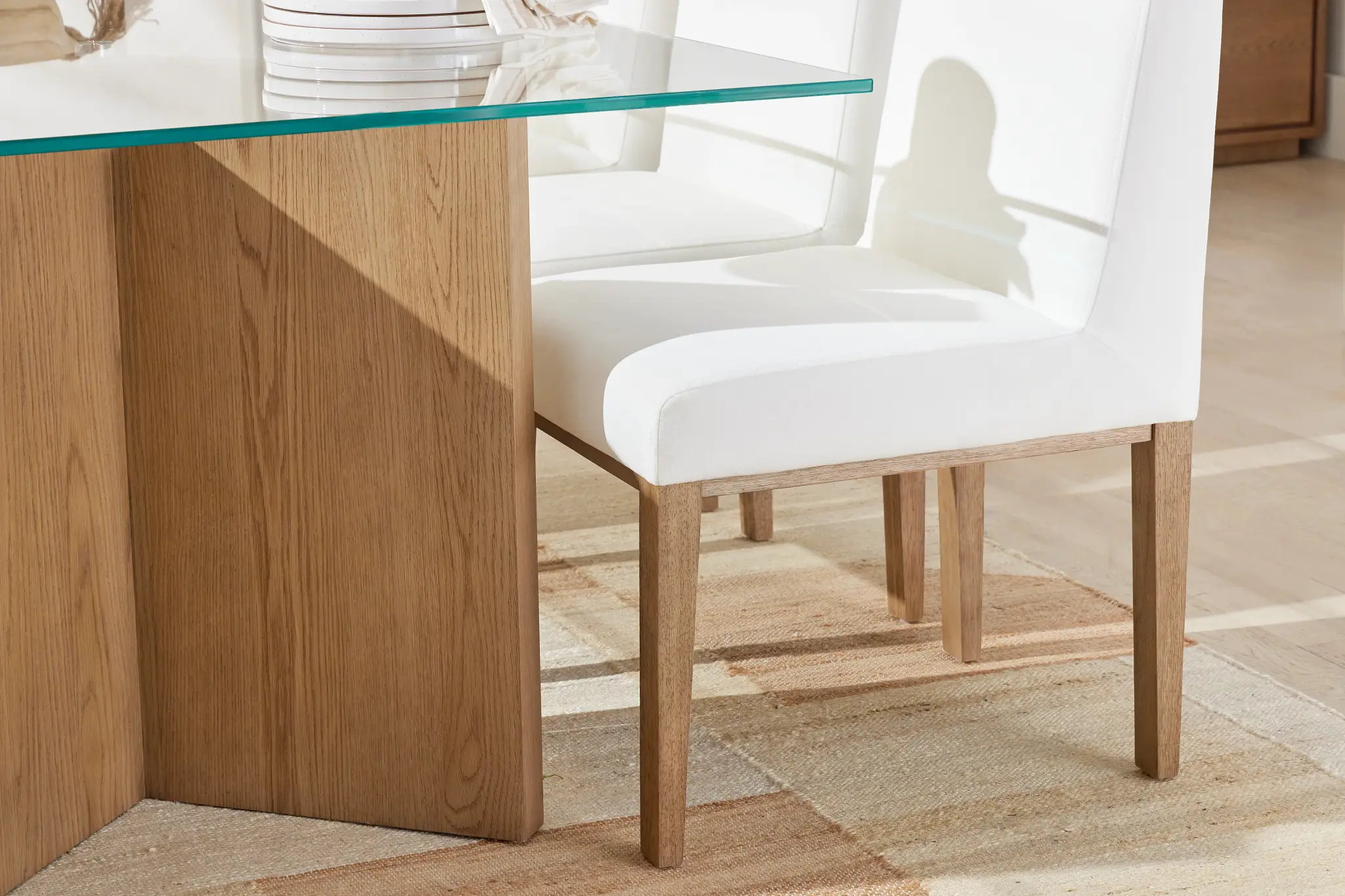 Haven White Upholstered Side Chair Haven White Upholstered Side Chair