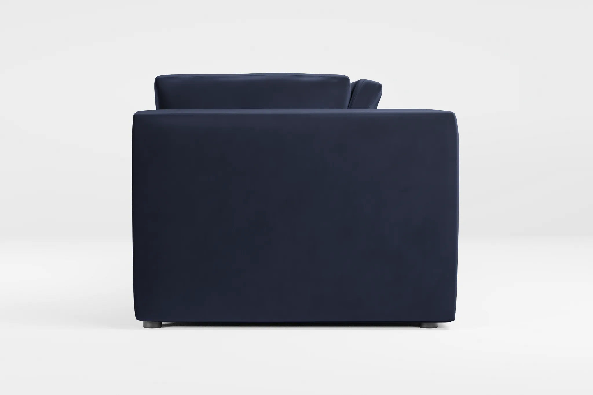 Destin Joya Dark Blue Velvet 2-piece Modular Sofa