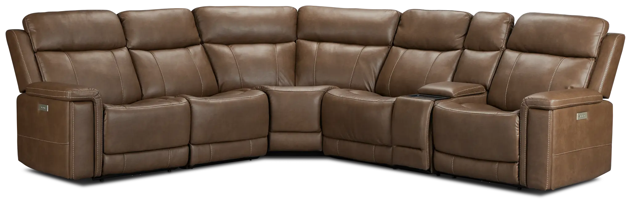 Jayden Brown Micro Medium Dual Power 2-arm Reclining Sectional Jayden Brown Micro Medium Dual Power 2-arm Reclining Sectional
