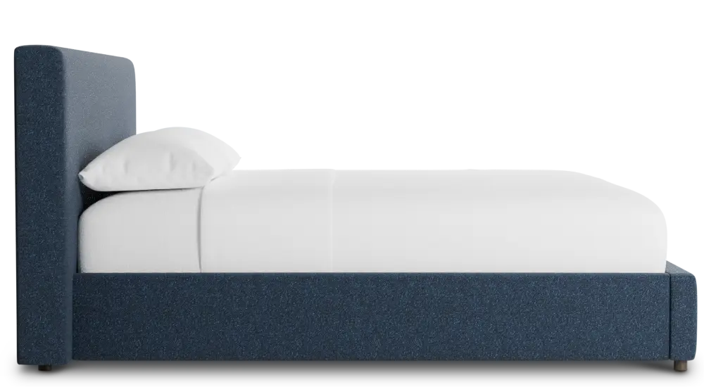 Grayton Elite Dark Blue 44" Upholstered Platform Bed Grayton Elite Dark Blue 44" Upholstered Platform Bed