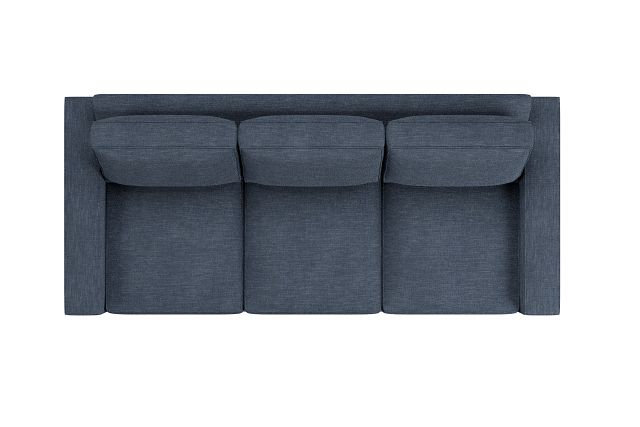 Edgewater Elevation Dark Blue 96" Sofa W/ 3 Cushions