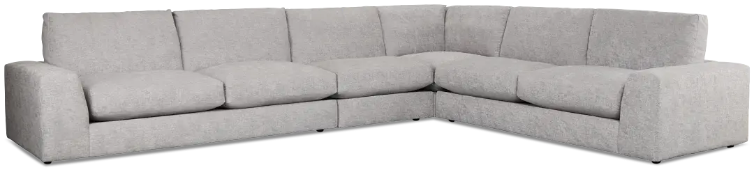 Calista Pewter Fabric Large Two-arm Sectional Calista Pewter Fabric Large Two-arm Sectional