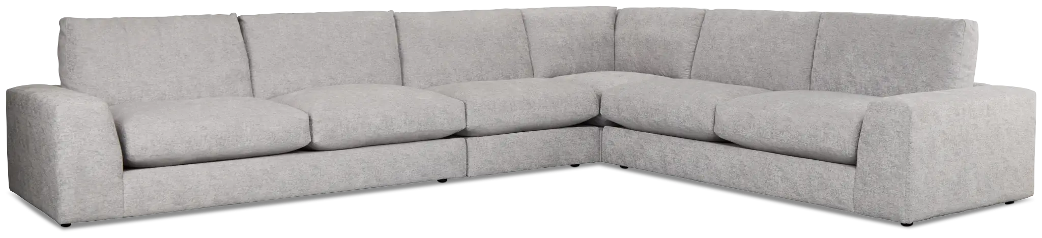 Calista Pewter Fabric Large Two-arm Sectional Calista Pewter Fabric Large Two-arm Sectional