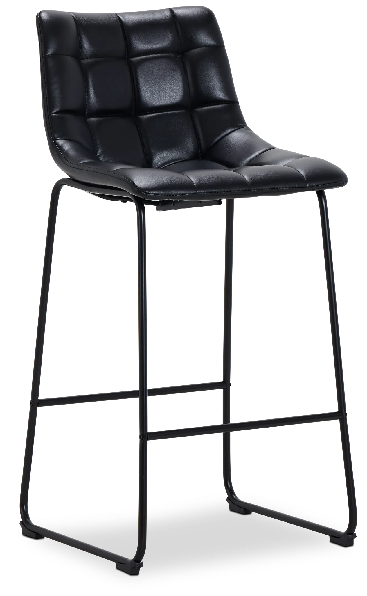 Seth Black 32" Upholstered Barstool