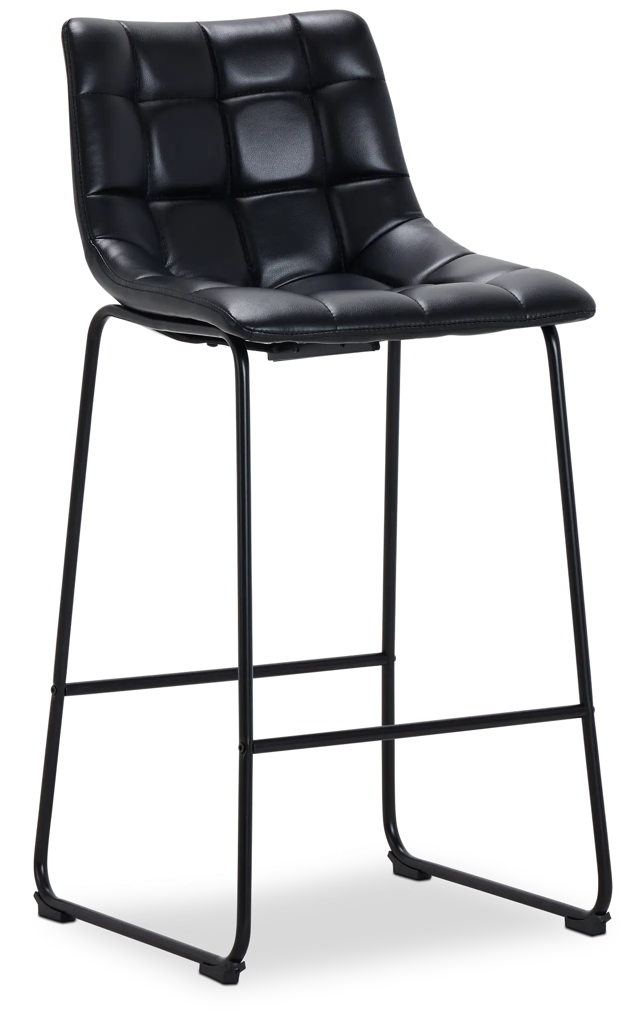 Seth Black 32" Upholstered Barstool Seth Black 32" Upholstered Barstool
