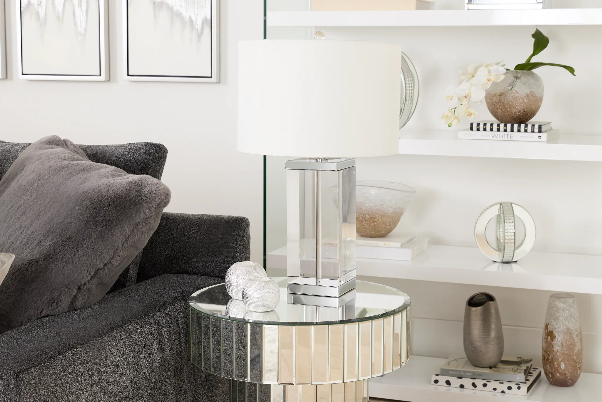 Storm Silver Set Of 3 Candle Holder