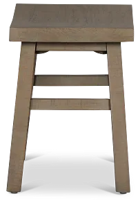 Heron Cove Light Tone Curved Stool