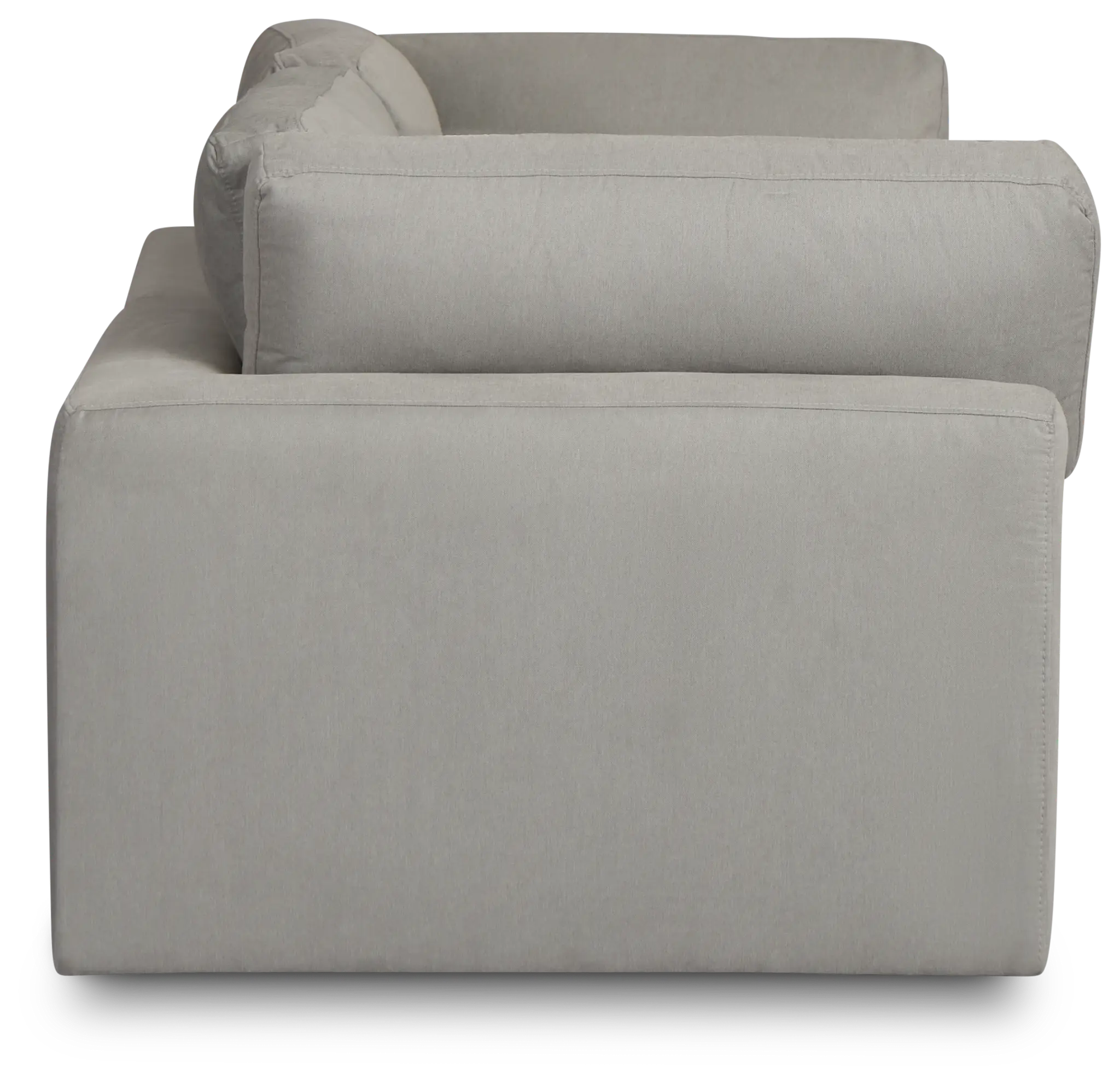Grant Light Gray Fabric 2-piece Modular Sofa Grant Light Gray Fabric 2-piece Modular Sofa