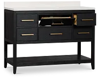Alden Black 48" Single Bathroom Vanity